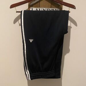 adidas Blue Sweatpants with White Stripes